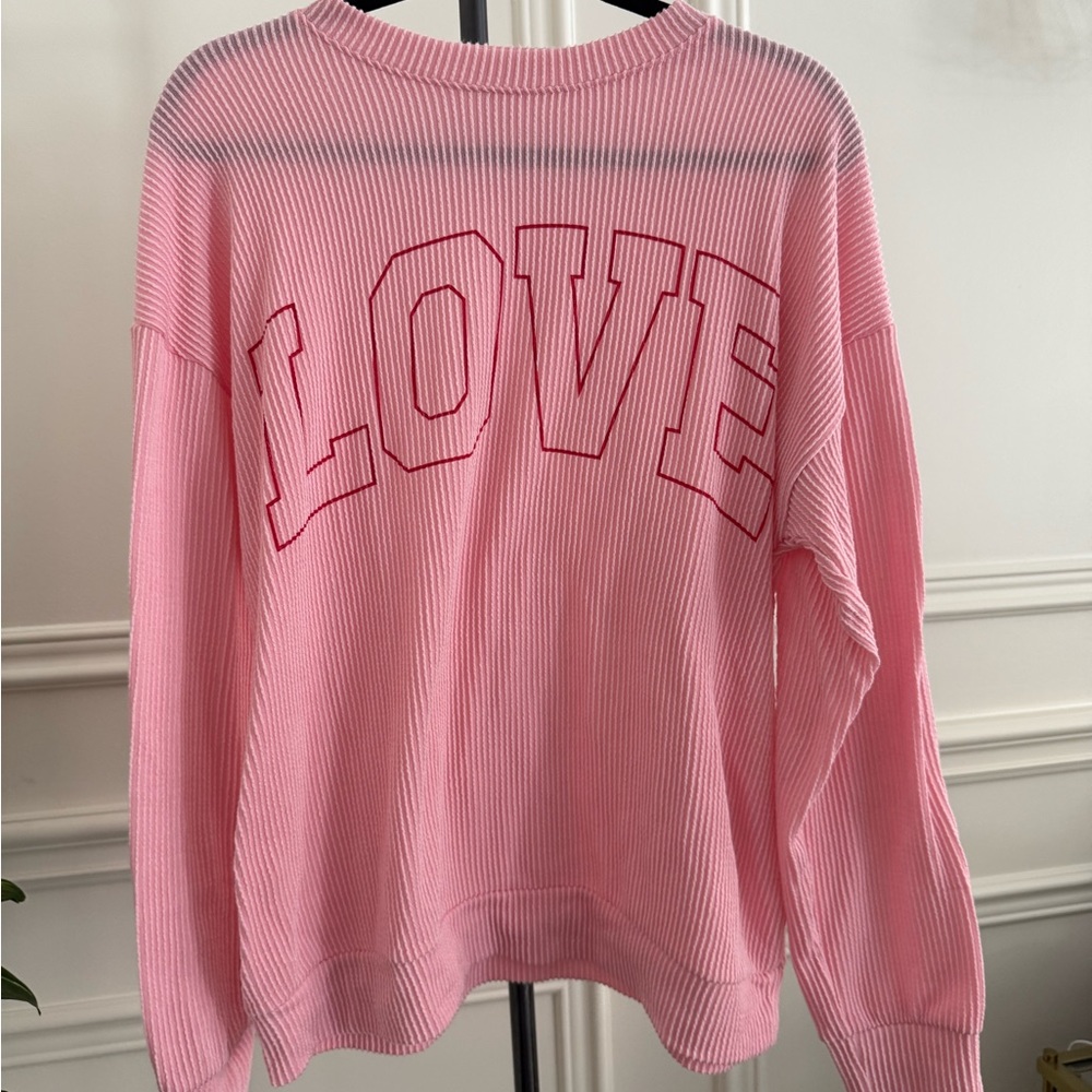 TRÉS BIEN - Pink Long Sleeve Tee